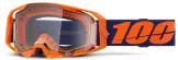 100% ARMATIC GOGGLE – NEON ORANGE CLEAR LENS