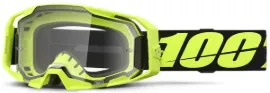 100% ARMATIC GOGGLE – NEON YELLOW CLEAR LENS
