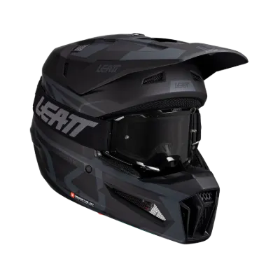 LEATT KOMPLET ČELADA MOTO 3.5 ČRNA + OČALA 3.5