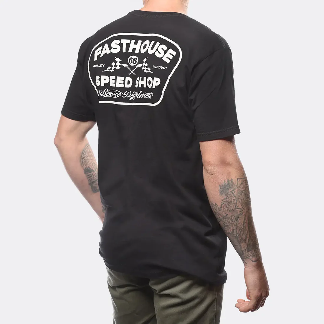 Slika FASTHOUSE WEDGED T-SHIRT - ČRNA