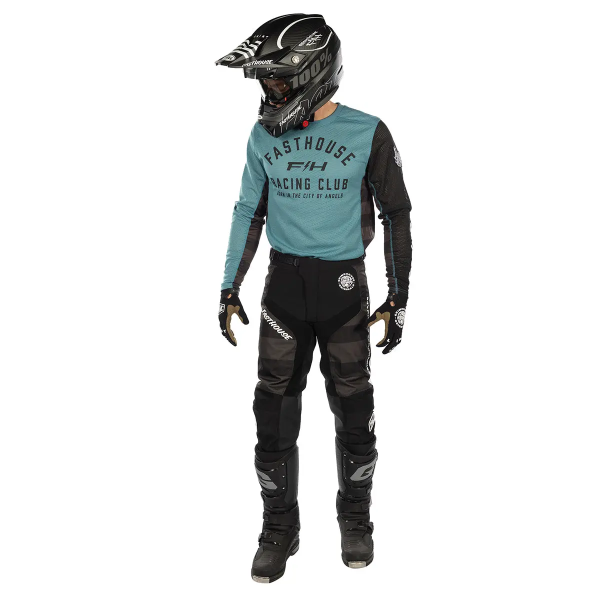Slika FASTHOUSE GRINDHOUSE AIR-COOLED CLUB DRES – SVETLO MODER (LIGHT INDIGO)