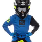 Slika FASTHOUSE CARBON ECHO OTROŠKI MX DRES – MODER (ELECTRIC BLUE)