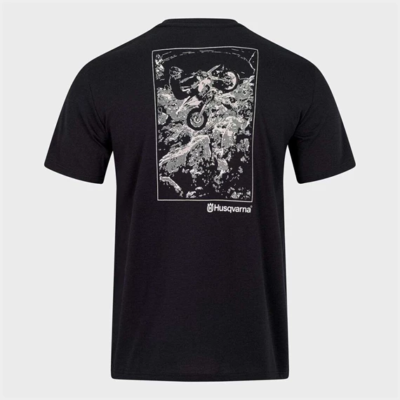 Slika HUSQVARNA DAUNTLESS T-SHIRT – ČRNA