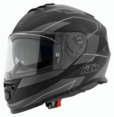 Slika KTM STORM III STEALTH ECE MOTORISTIČNA ČELADA - ČRNA