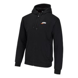 Slika KTM BEAST ZIP HOODIE MOŠKI PULOVER S KAPUCO NA ZADRGO - ČRN
