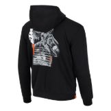 Slika KTM BEAST ZIP HOODIE MOŠKI PULOVER S KAPUCO NA ZADRGO - ČRN