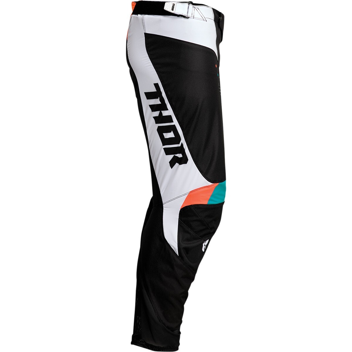 Slika THOR PULSE REACT MX HLAČE – ČRNO/BELE
